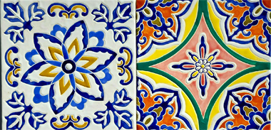 明治時代の和製タイル 瀬戸本業敷瓦