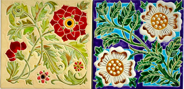 英国19世紀の草花文様